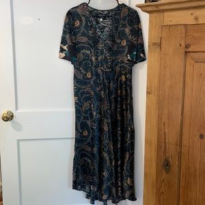 Johnny Was silk maxi dress size small
